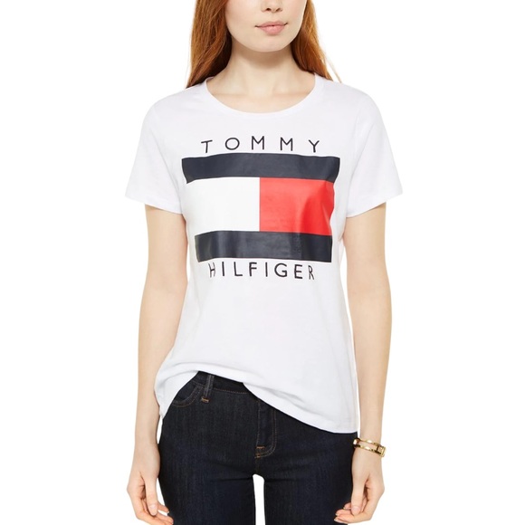 Tommy Hilfiger Tops - TOMMY HILFIGER White Knot-Front Tee - XL NWT